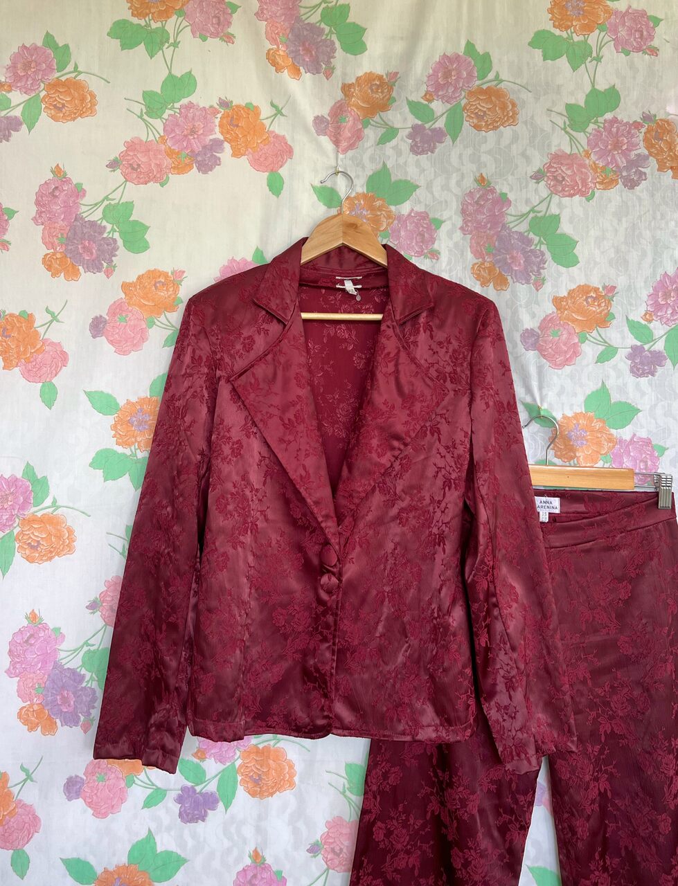 Vintage Embroidered Flower Set
