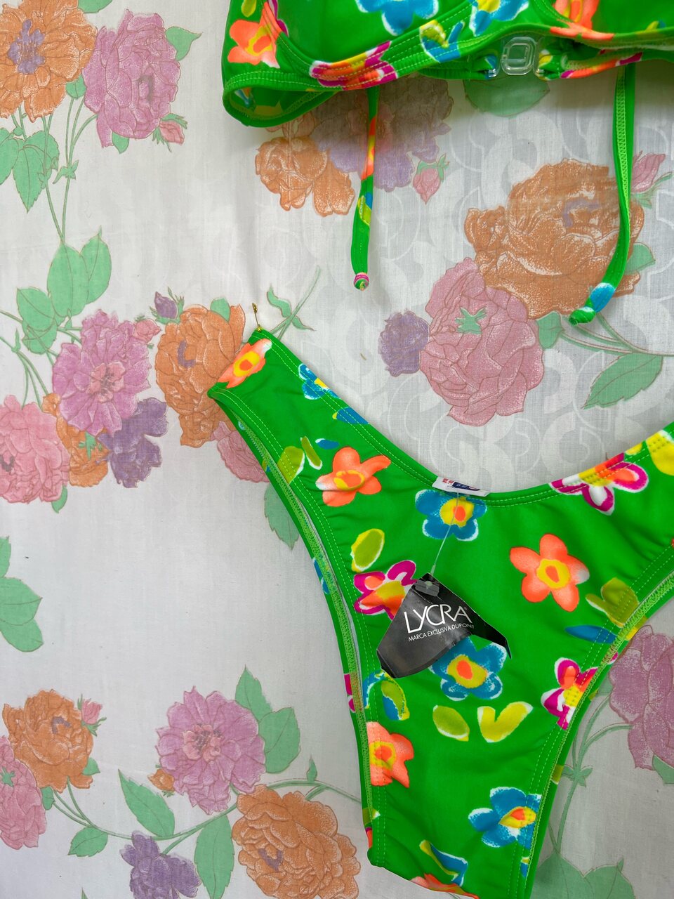90's Lime Deadstock Bikini Set