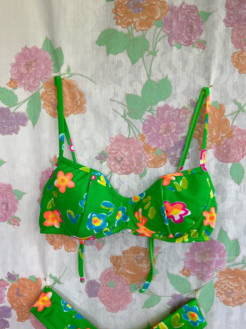 90's Lime Deadstock Bikini Set