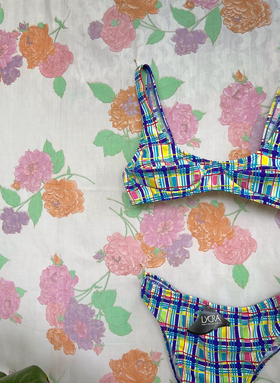 90's Geometric Deadstock Bikini Set