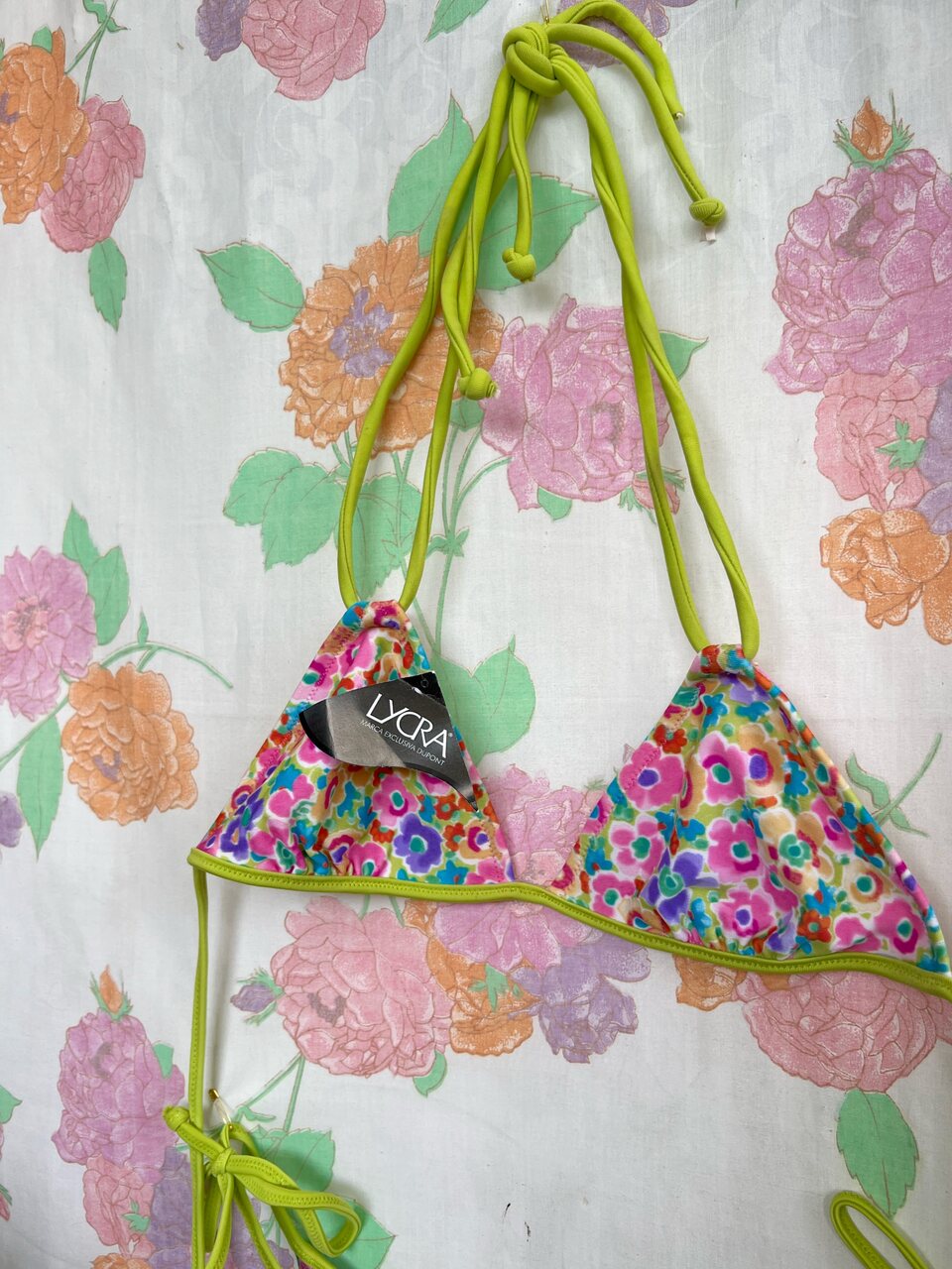 90's Flower Deadstock Bikini Set