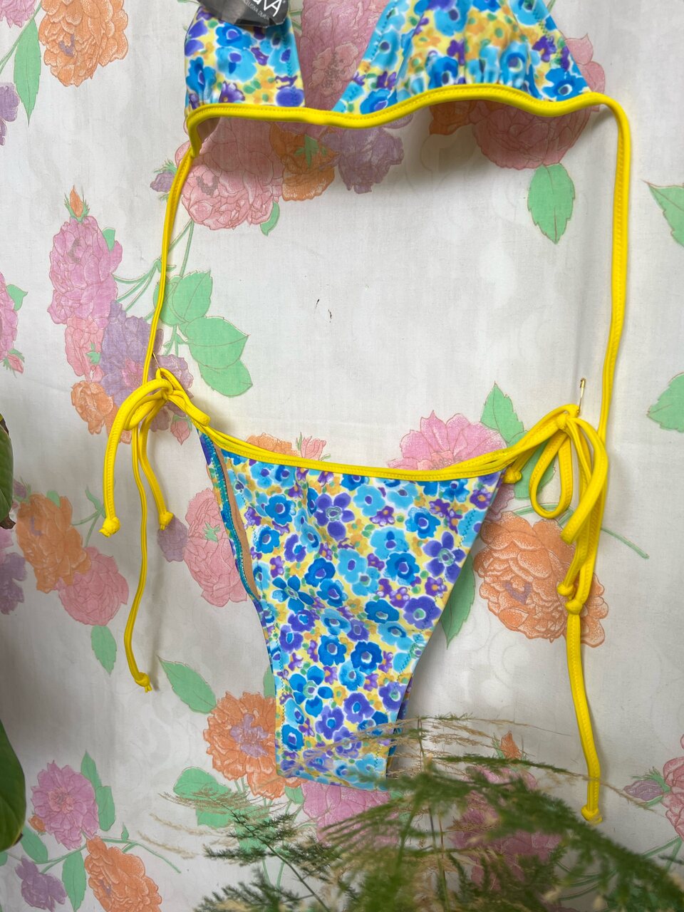 90's Flower Deadstock Bikini Set