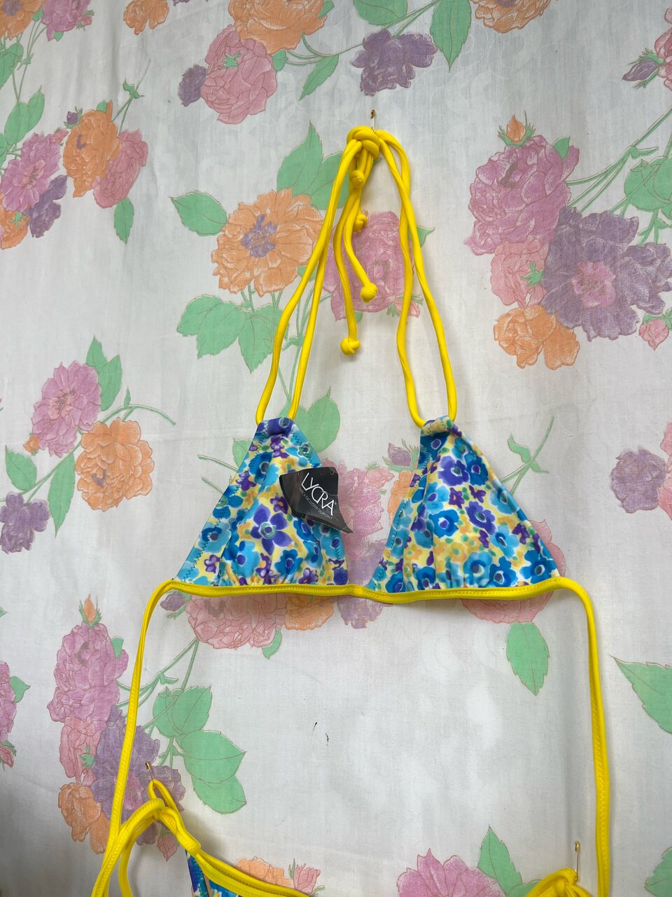 90's Flower Deadstock Bikini Set
