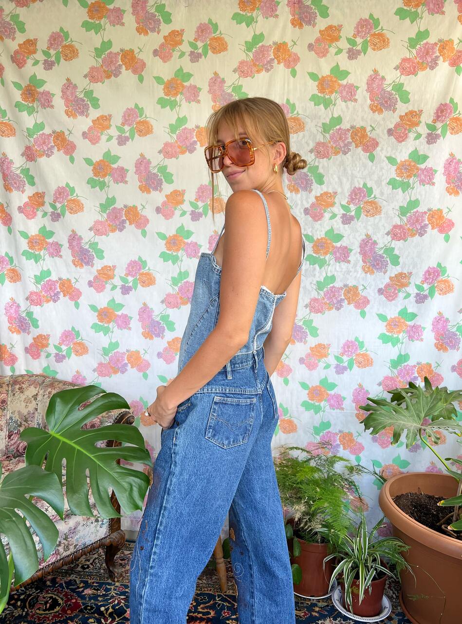 90's Denim Bell Bottom Pants