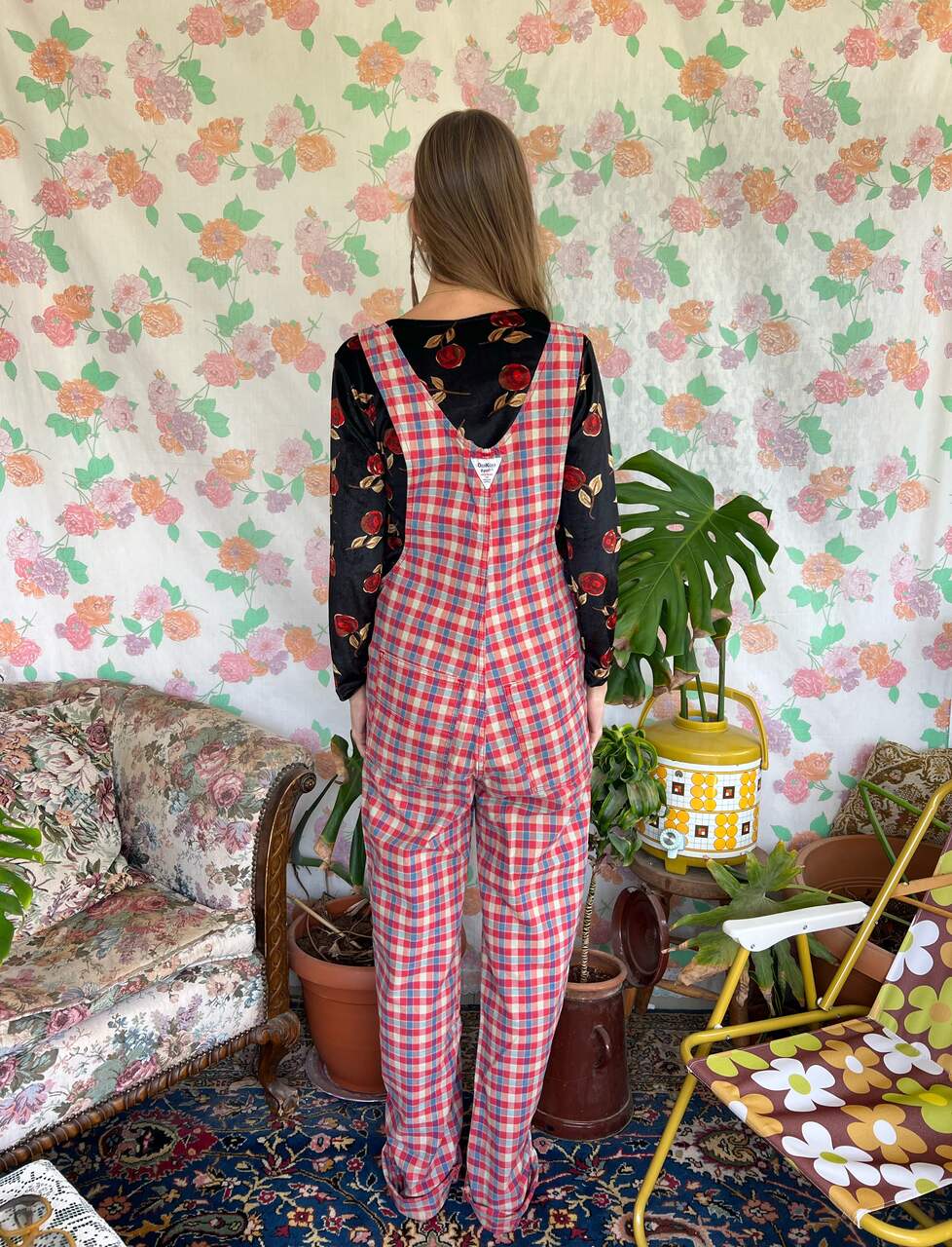 חולצת ורדים קטיפה משנות ה-00