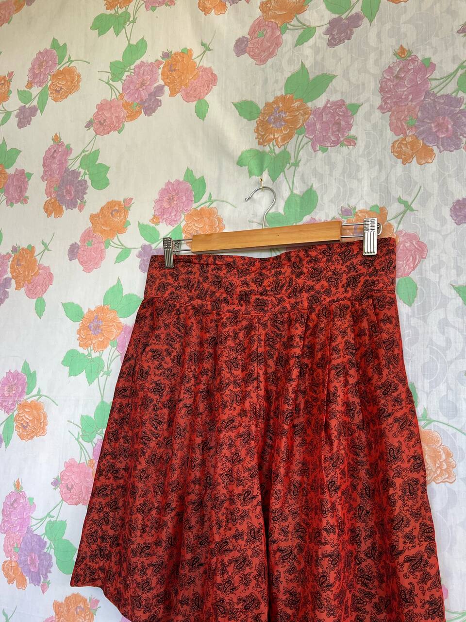 Vintage Printed Loose Shorts