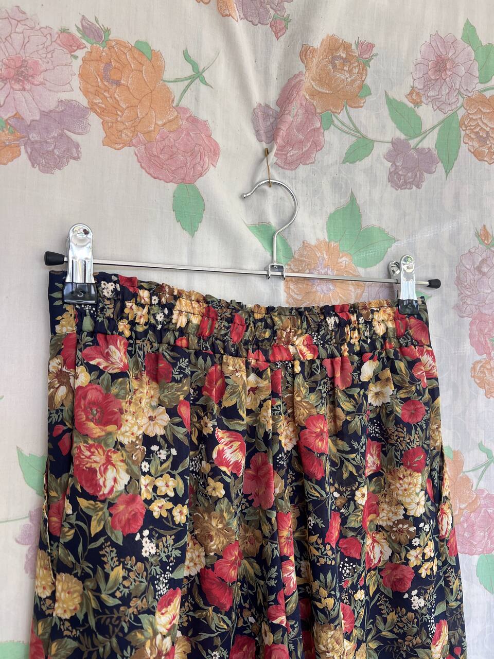 90's Loose Floral Pants
