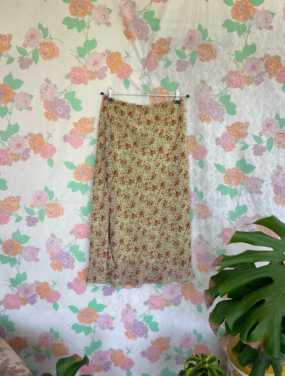 Y2K Midi Floral Skirt
