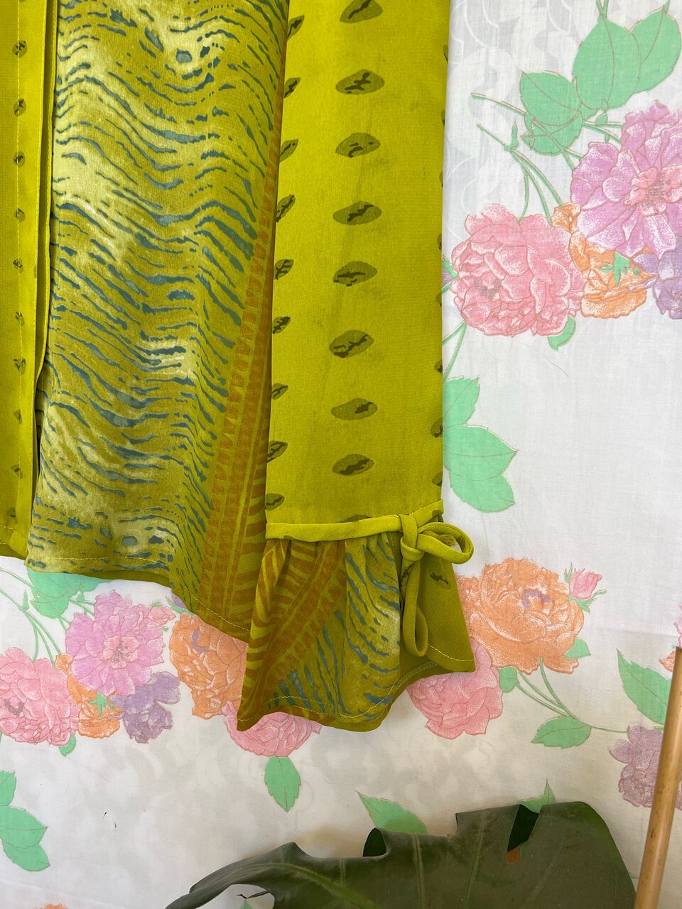 80's Unique Green Blouse