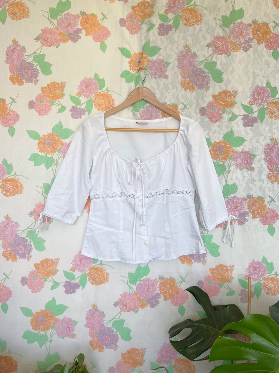 Romantic Vintage White Blouse