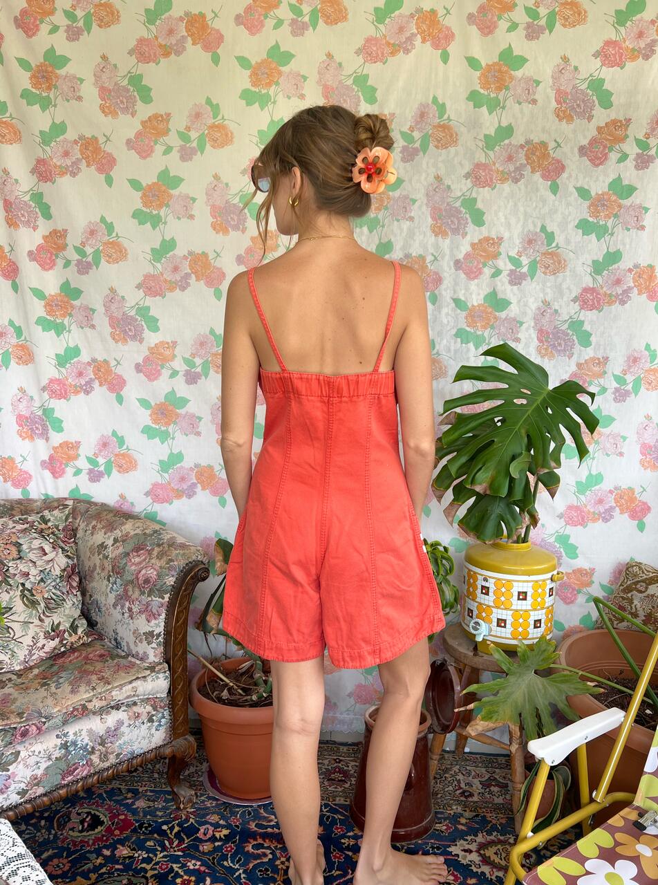 90's Terracota Denim Jumpsuit