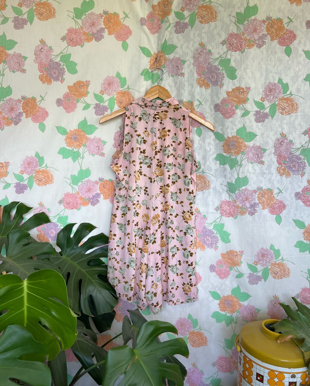 Floral Pink Vintage Jumpsuit