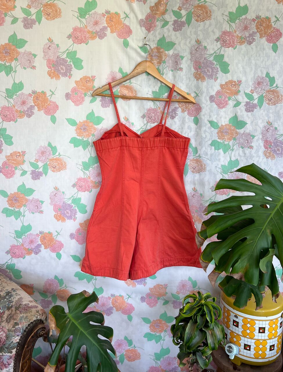 90's Terracota Denim Jumpsuit