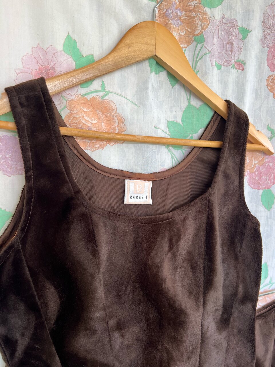 90's Brown Velvet Set
