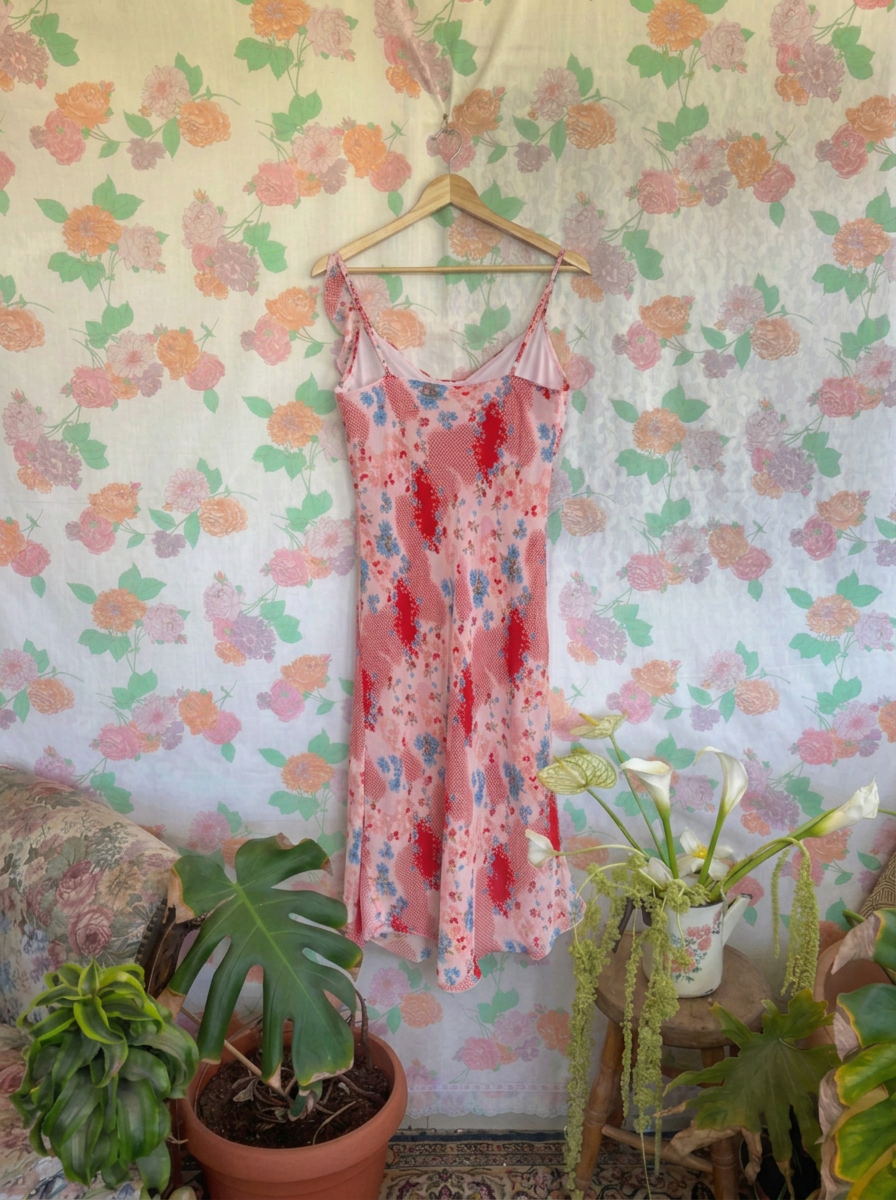 90's Floral Slip Dress