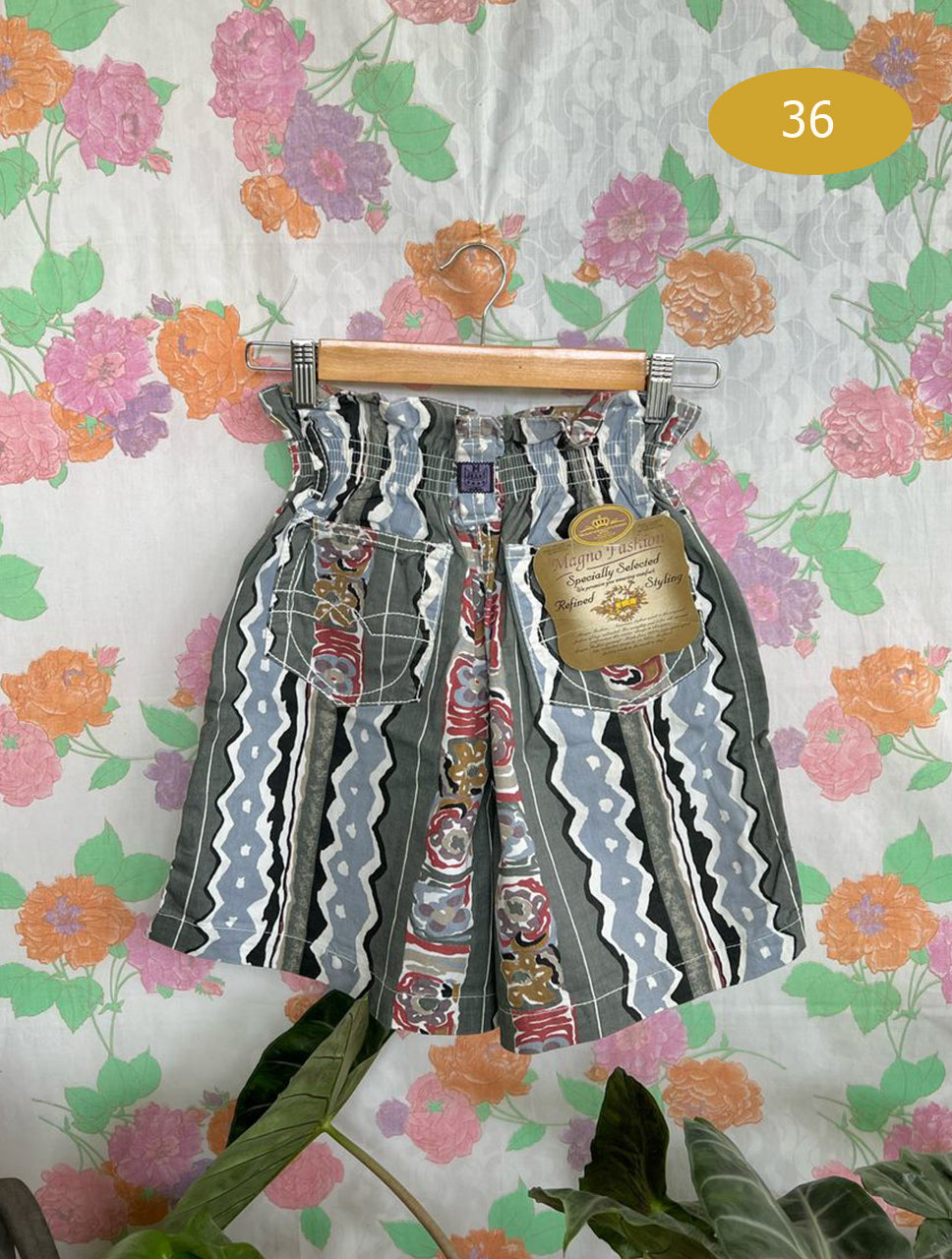 Ethnic Printed Vintage Shorts - With the tag!