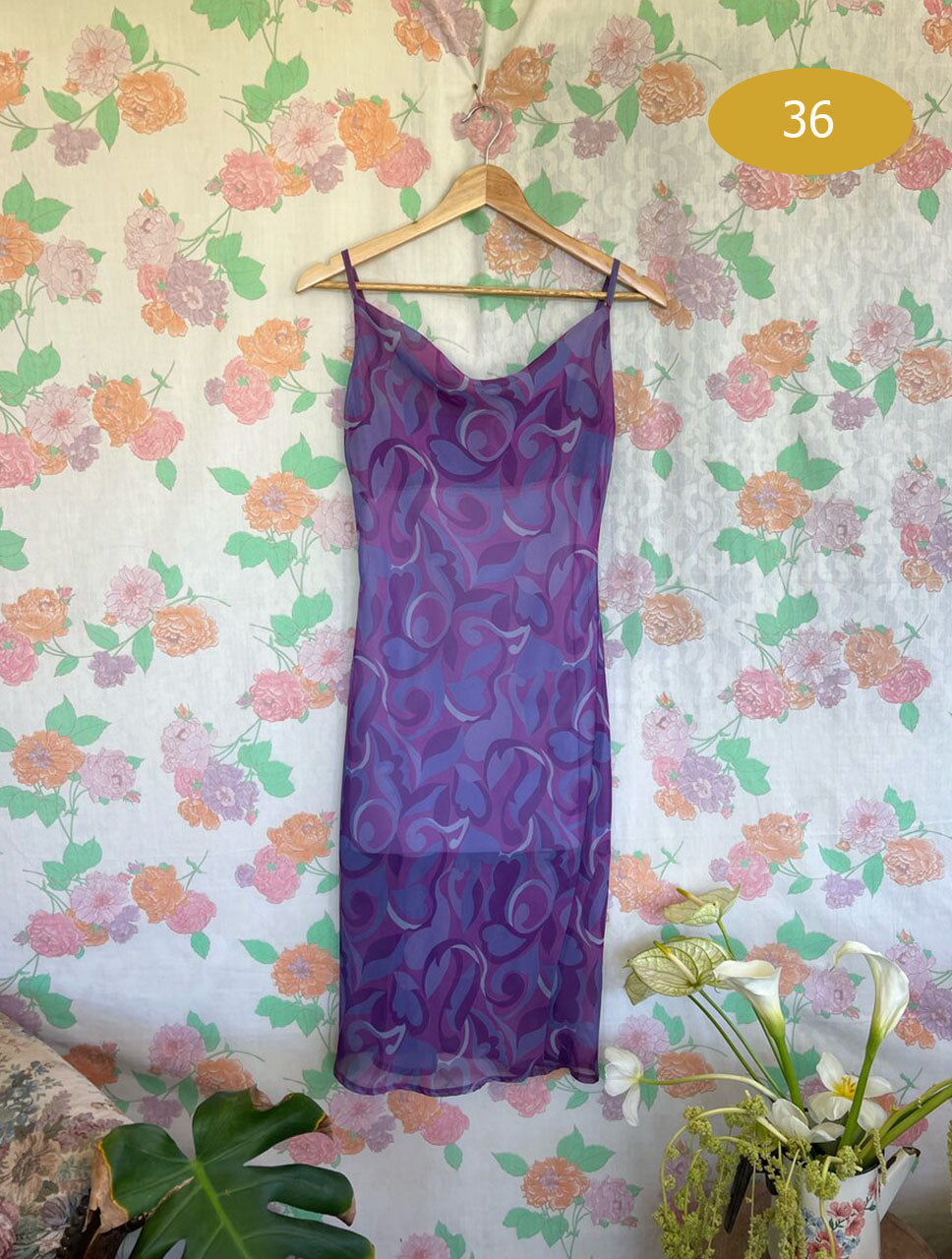 00's Purple Dress