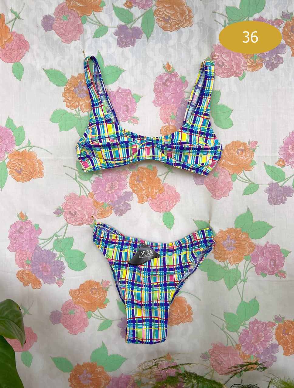 90's Geometric Deadstock Bikini Set