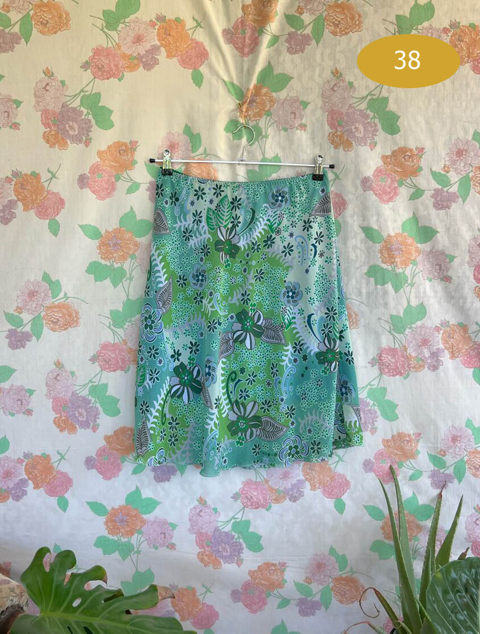 90's Insane Floral Skirt
