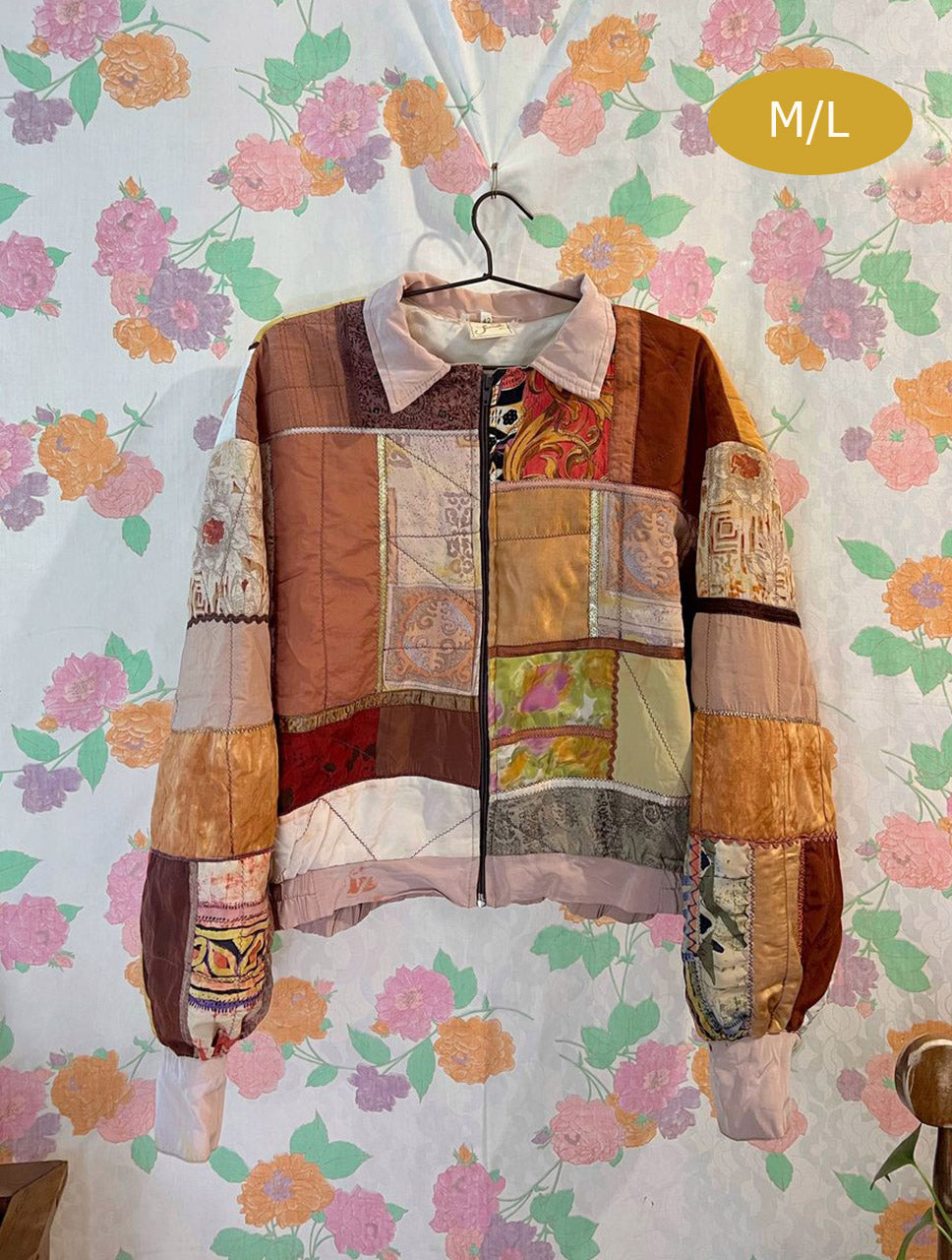 Unique Patchwork Vintage Bomber