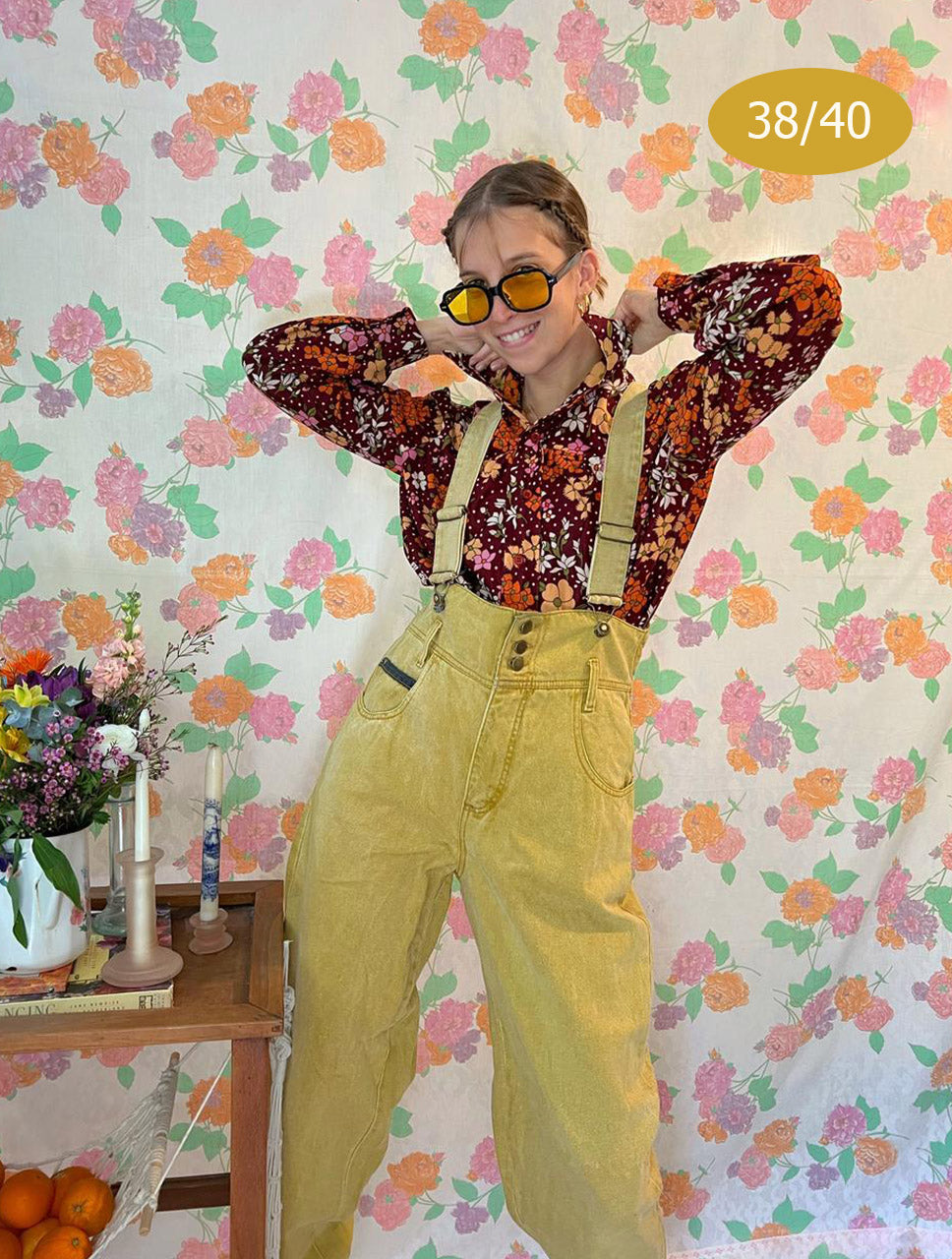 Caramel Suspender Vintage Overall