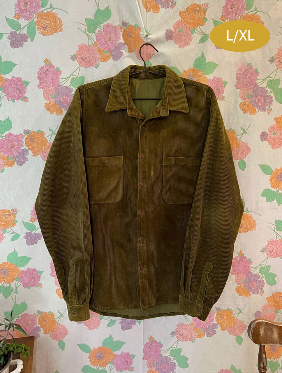Olive Green Vintage Corduroy Jacket