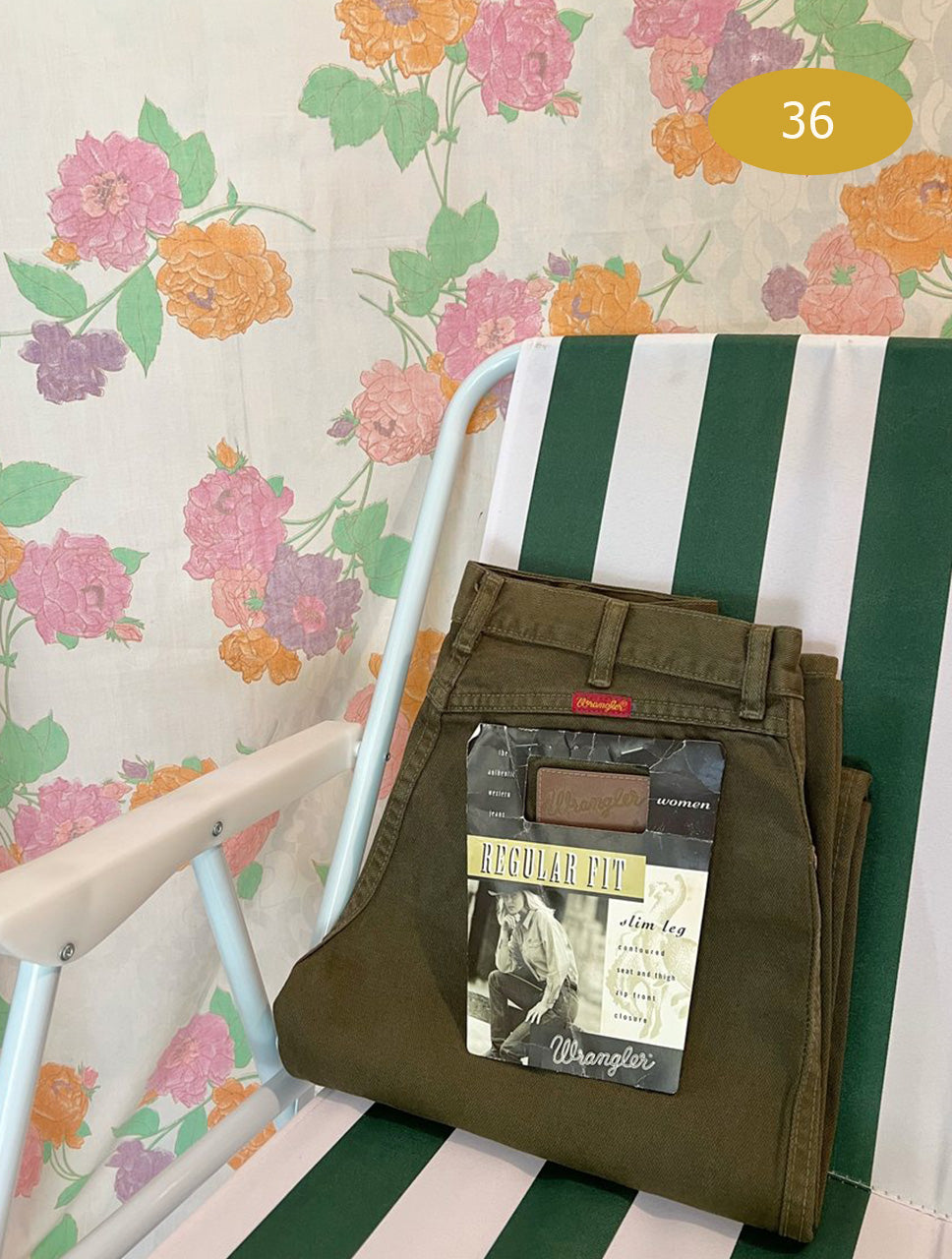 Wrangler Deadstock Olive Denim Pants