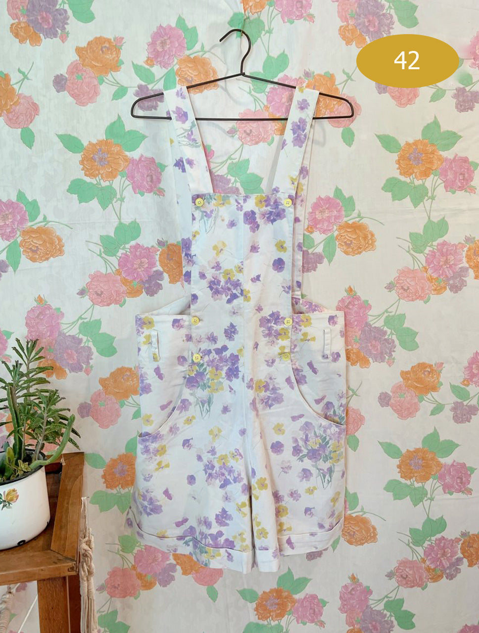 Vintage Lilac Bermuda Jumpsuit