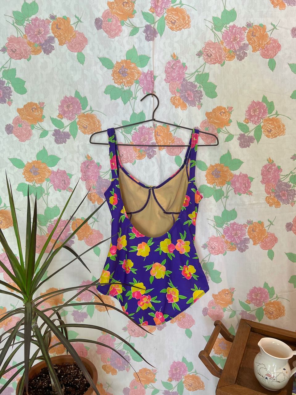 בגד ים וינטג' סגול