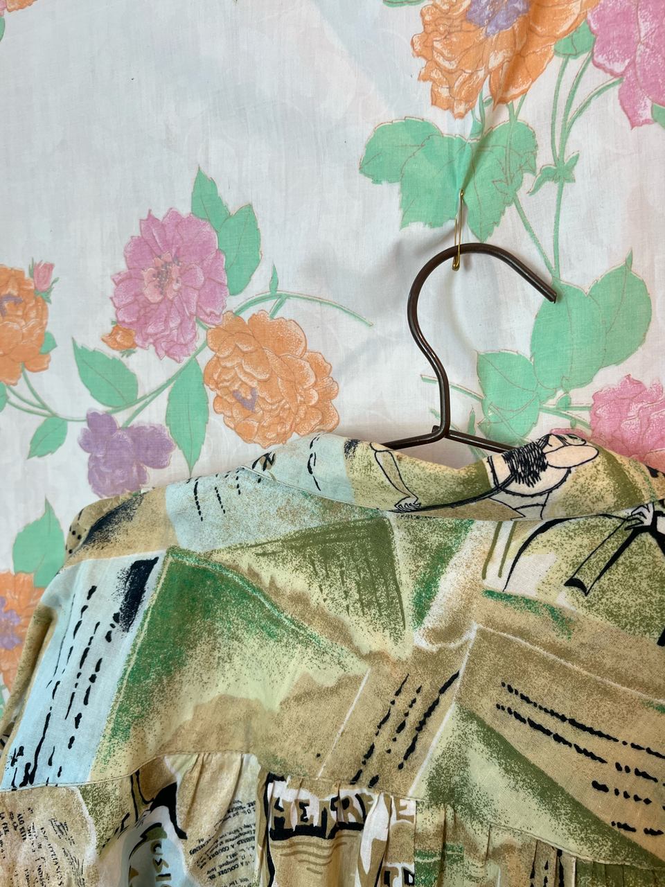 Wide Printed Vintage Shirt