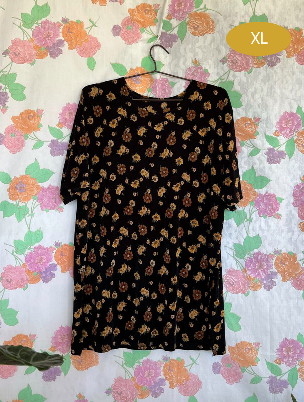 Vintage Loose Flower Printed Shirt