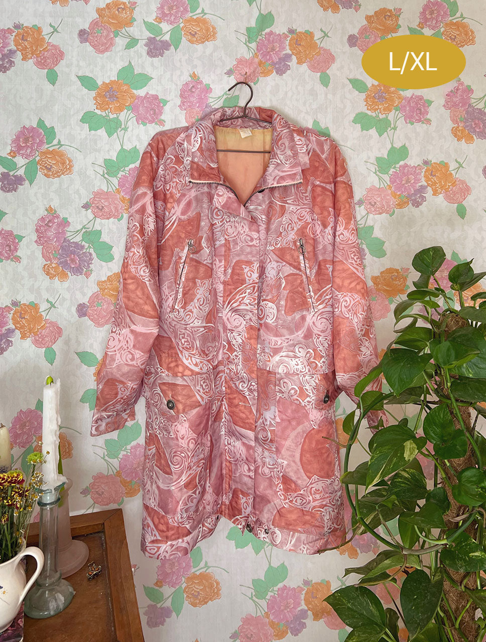 Vintage Pink Windbreaker-Parka