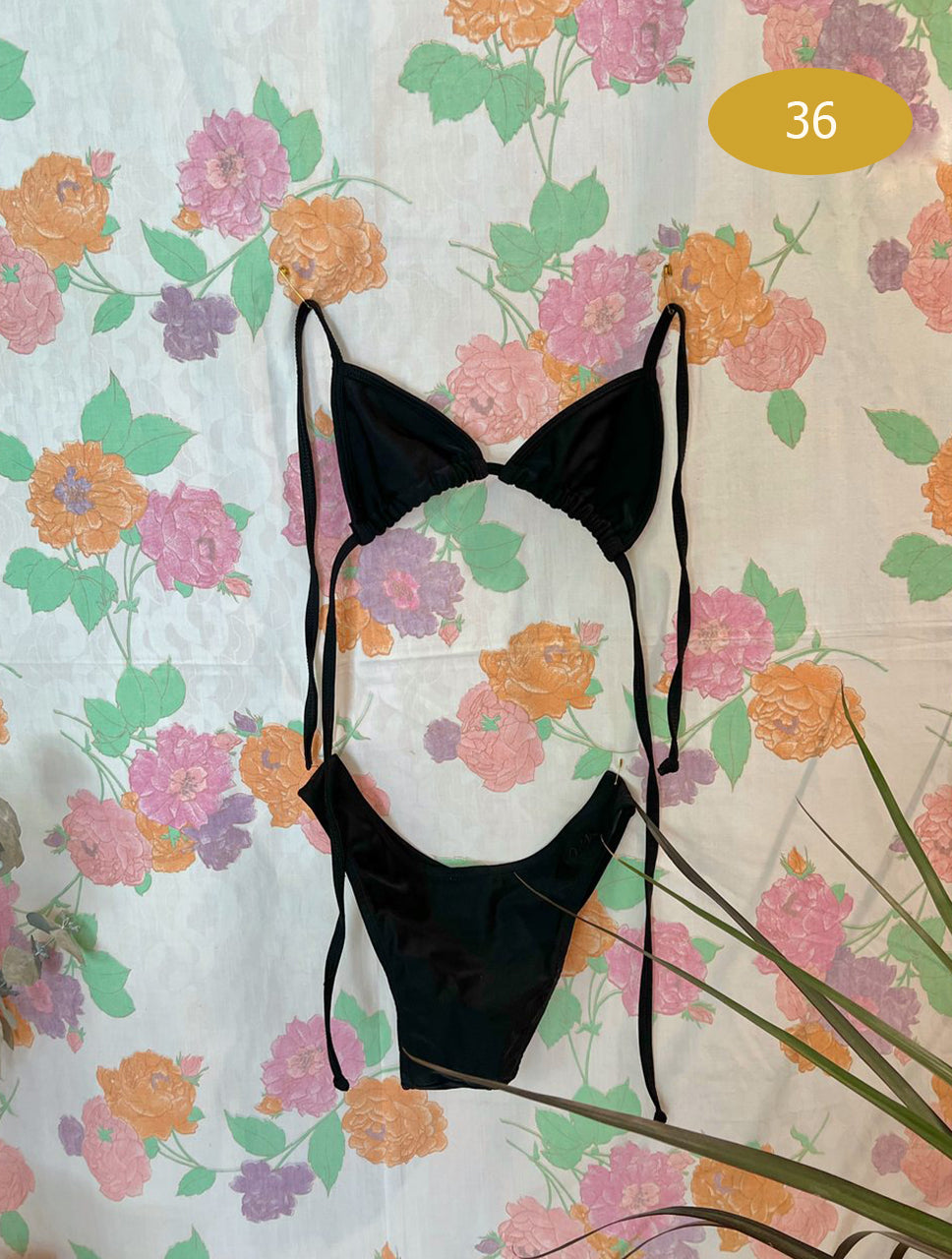 Black 90's Biquini Set