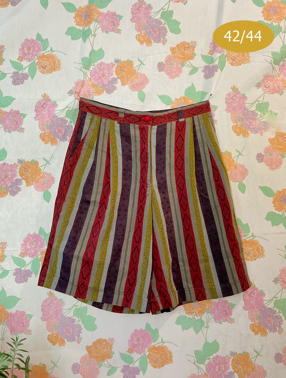 Vintage Tribal Print Bermuda