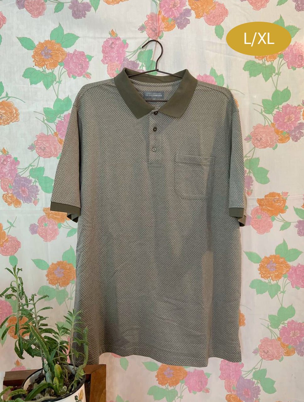 Olive Green Vintage Cotton Polo
