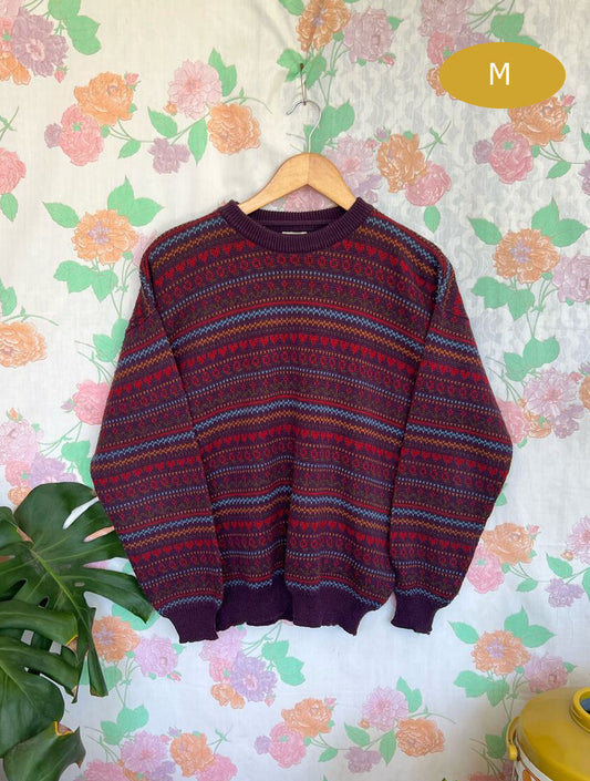 90's Burgundy Sweater