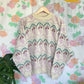 90's Flower Tricot Sweater