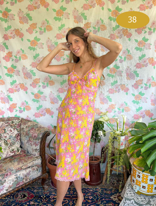 90's Cottagecore Slip Dress