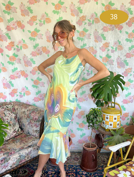 90's Pastel Psychedelic Dress