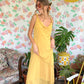 90's Yellow Fairy Slip Dress