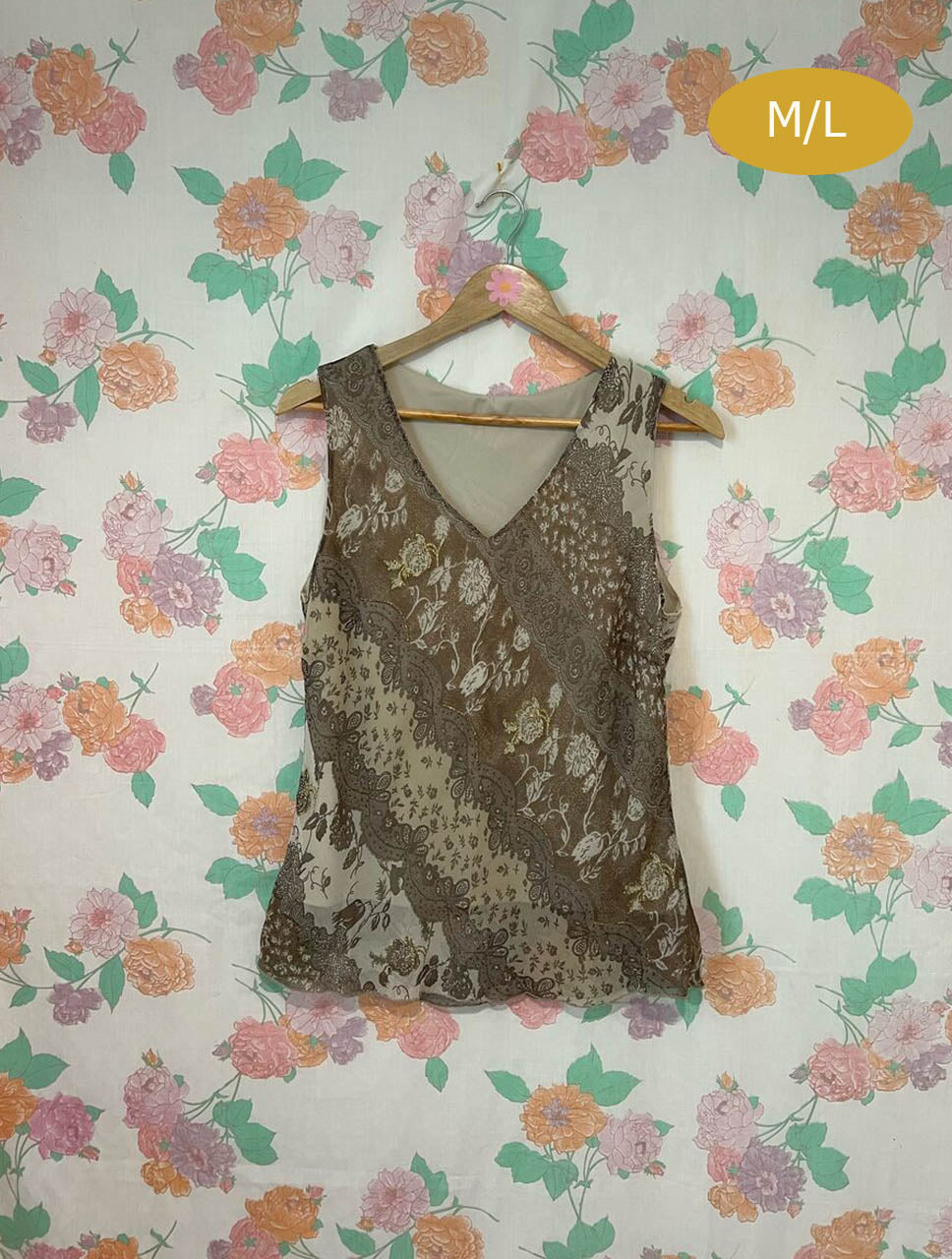90's Brown Tank Top