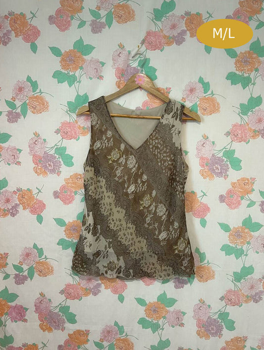 90's Brown Tank Top