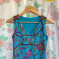 90's Blue Floral Tank Top