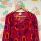 00's Bold Geometric Blouse