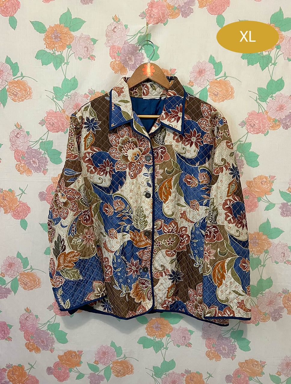 90's Floral Lightweight Quilted Jacket