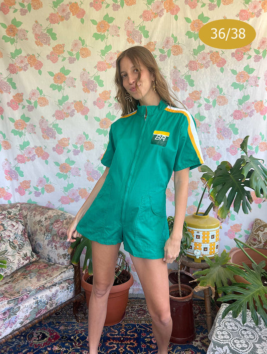 00's Brazil Short Jumpsuit