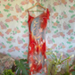 90's Red Printed Dress