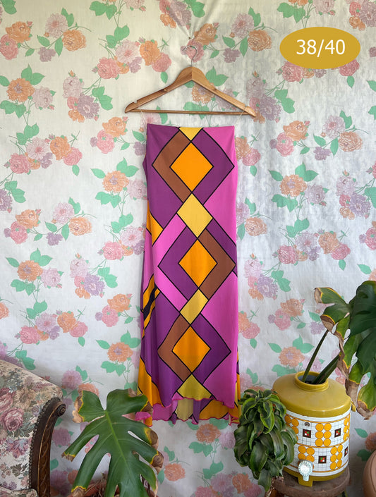 2000's Fun Geometric Dress