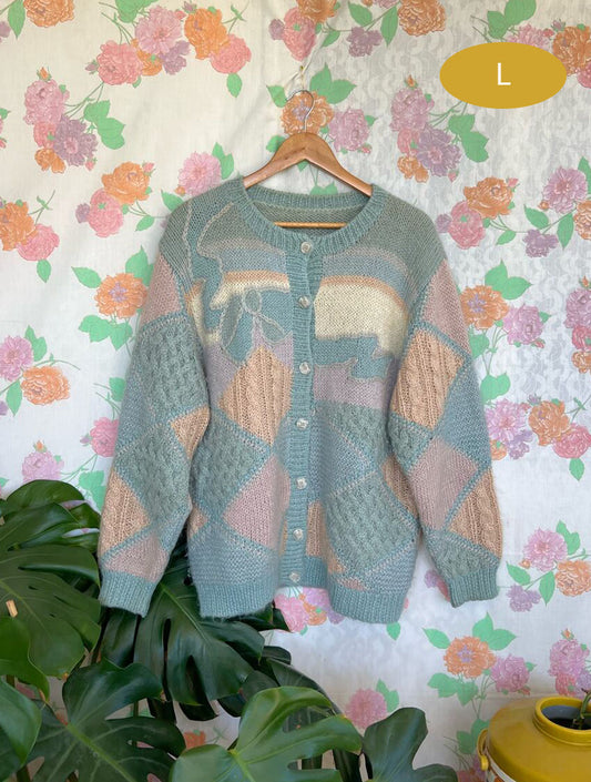 Pastel Colors Vintage Sweater