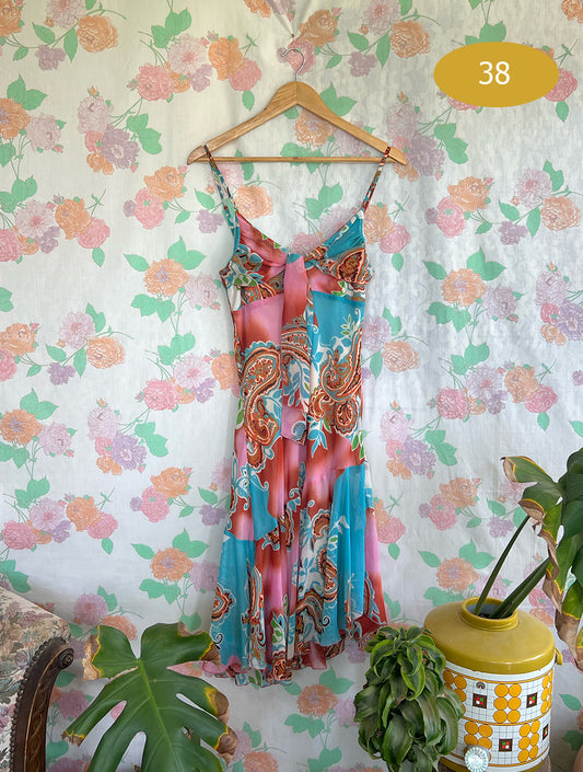 90's Paisley Slip Dress